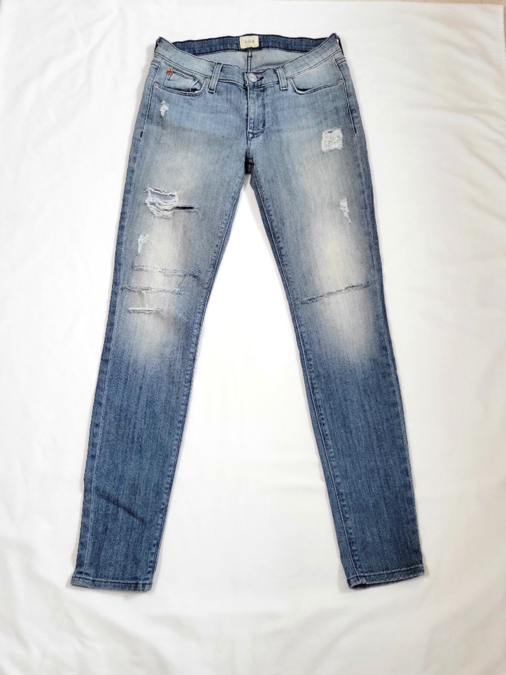 Hudson Krista Super Skinny Distressed Jeans - 27